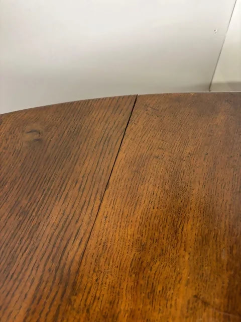 Vintage Oak Drop Leaf Dining Table