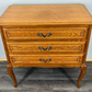 Chest of Drawers Vintage French Louis XVI Style Oak Carved Cabinet LOT 3773