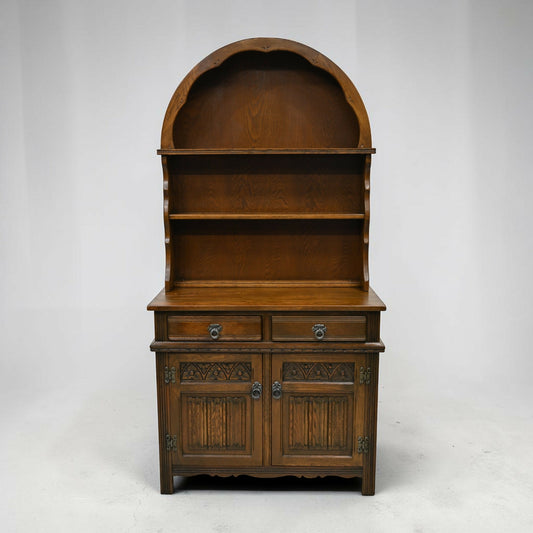 Old Charm Dome Oak Dresser In Light Oak Finish Tudor Style FREE UK Delivery