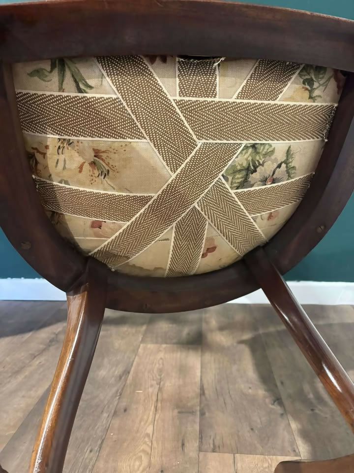 19th Century Beech Framed Rocking Chair