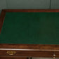 Victorian Oak Pedestal Desk with Full Width Drawer & Green Top
