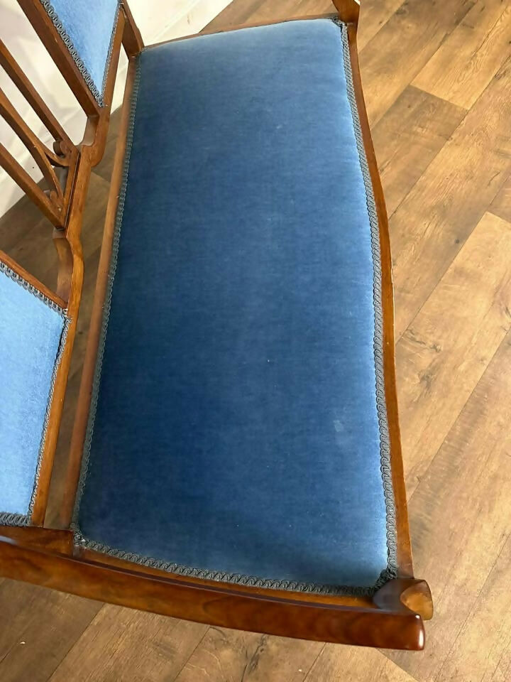 Edwardian Mahogany Window Seat