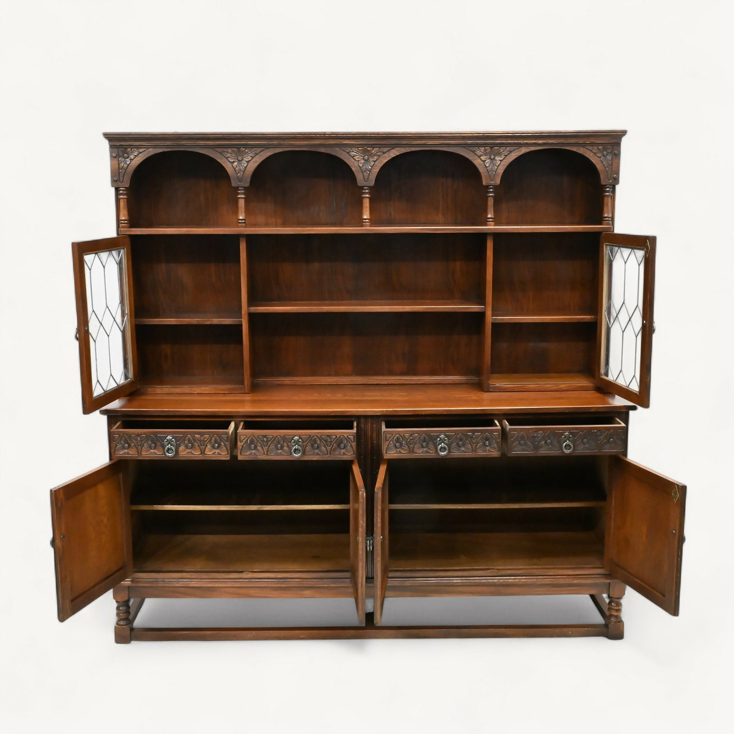 Large Old Charm Dresser Sideboard Base Tudor Brown Finish FREE UK Delivery*. SBR10830/1408E