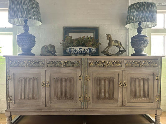 Vintage Carved Sideboard