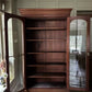 Vintage Victorian Mahogany Display China Bookcase Glazed Cabinet
