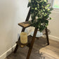 Rustic vintage style stepladder display