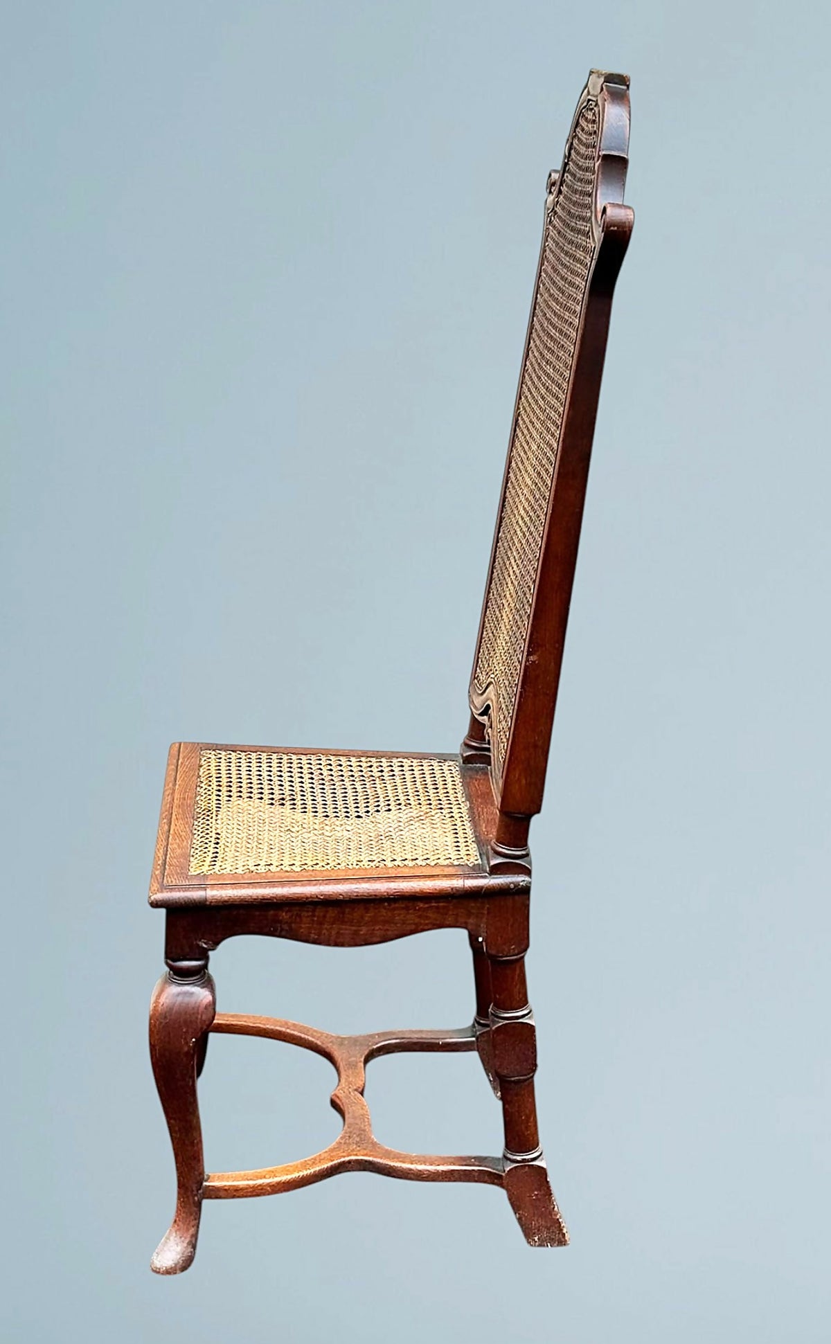 Set Of Four Oak High Back Chairs