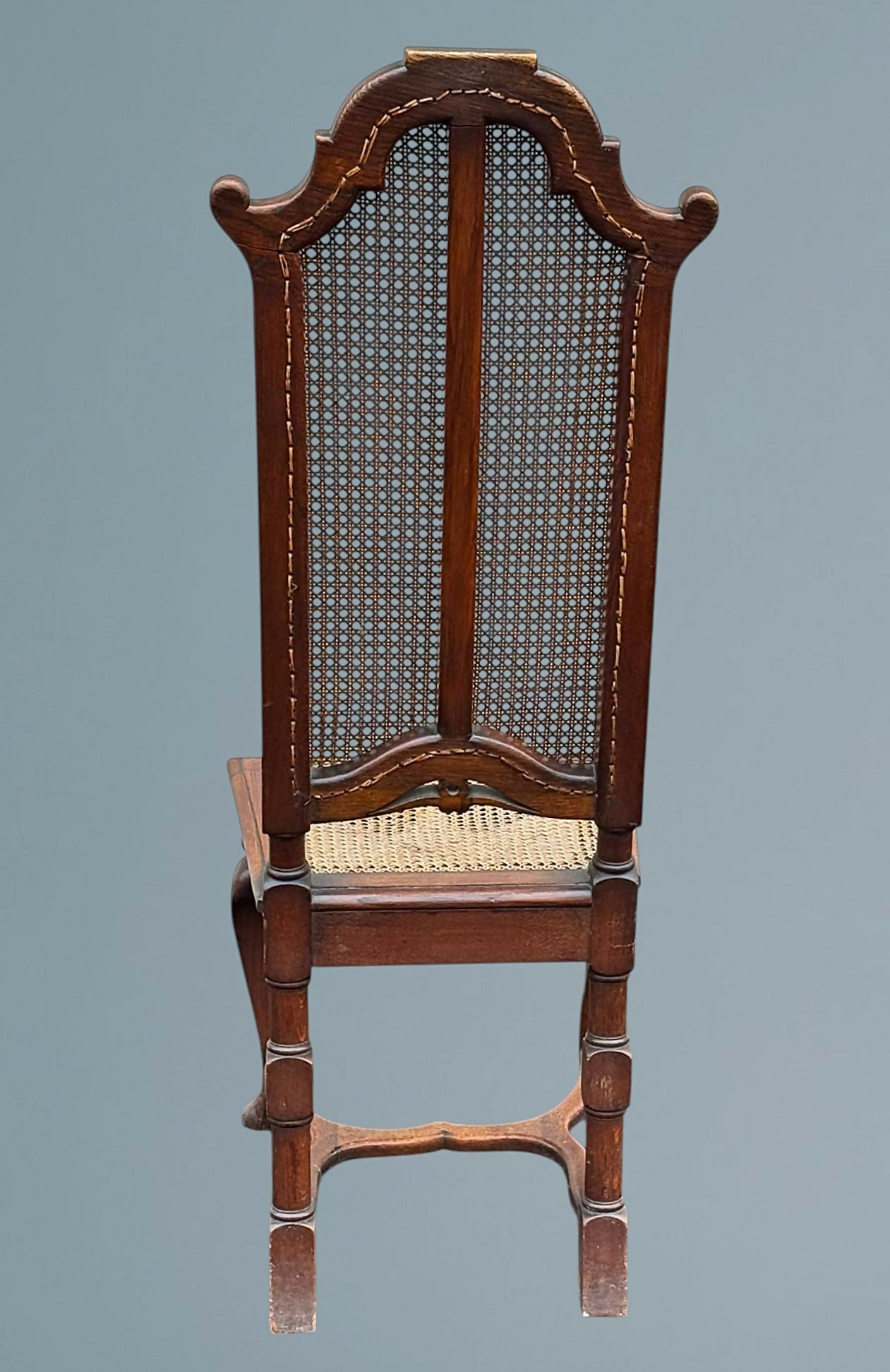 Set Of Four Oak High Back Chairs