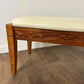 Contemporary Mahogany Framed Duet Piano Stool
