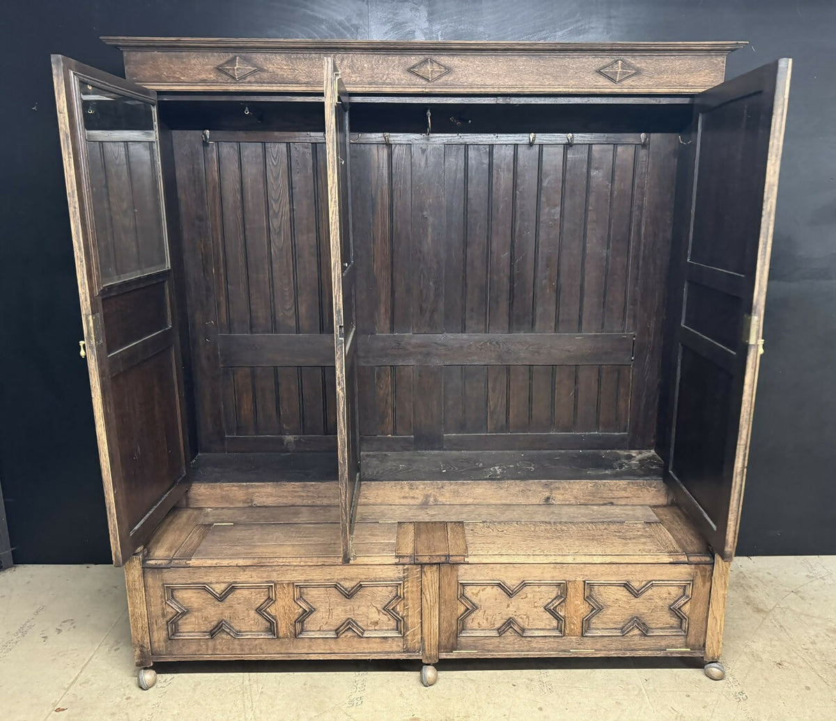 Large Boot Room or Hall Bench Cupboard