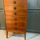 Tallboy Teak Chest Of Drawers Mid 20th C 6 Drawer Chest Danish Style