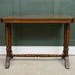 Antique Solid Oak Console Table - Medium Golden Finish