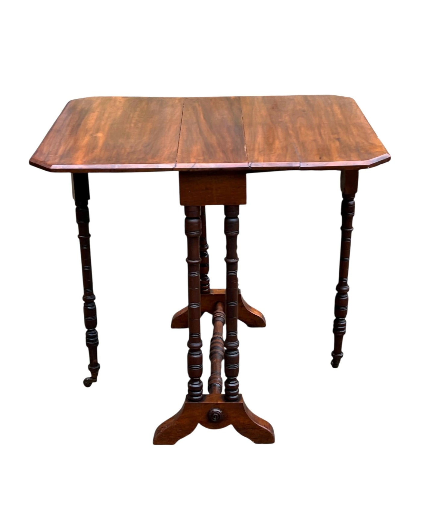 Antique Mahogany Drop-Leaf Sutherland side table