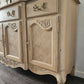 French Provincial Oak Buffet • Carved Details, Original Hardware, Satin Finish