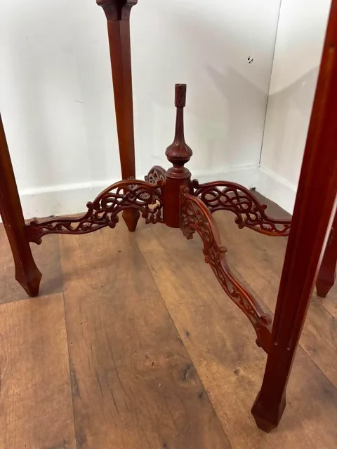 Vintage Chippendale Style Silver Display Table