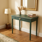 Green console , sideboard , desk