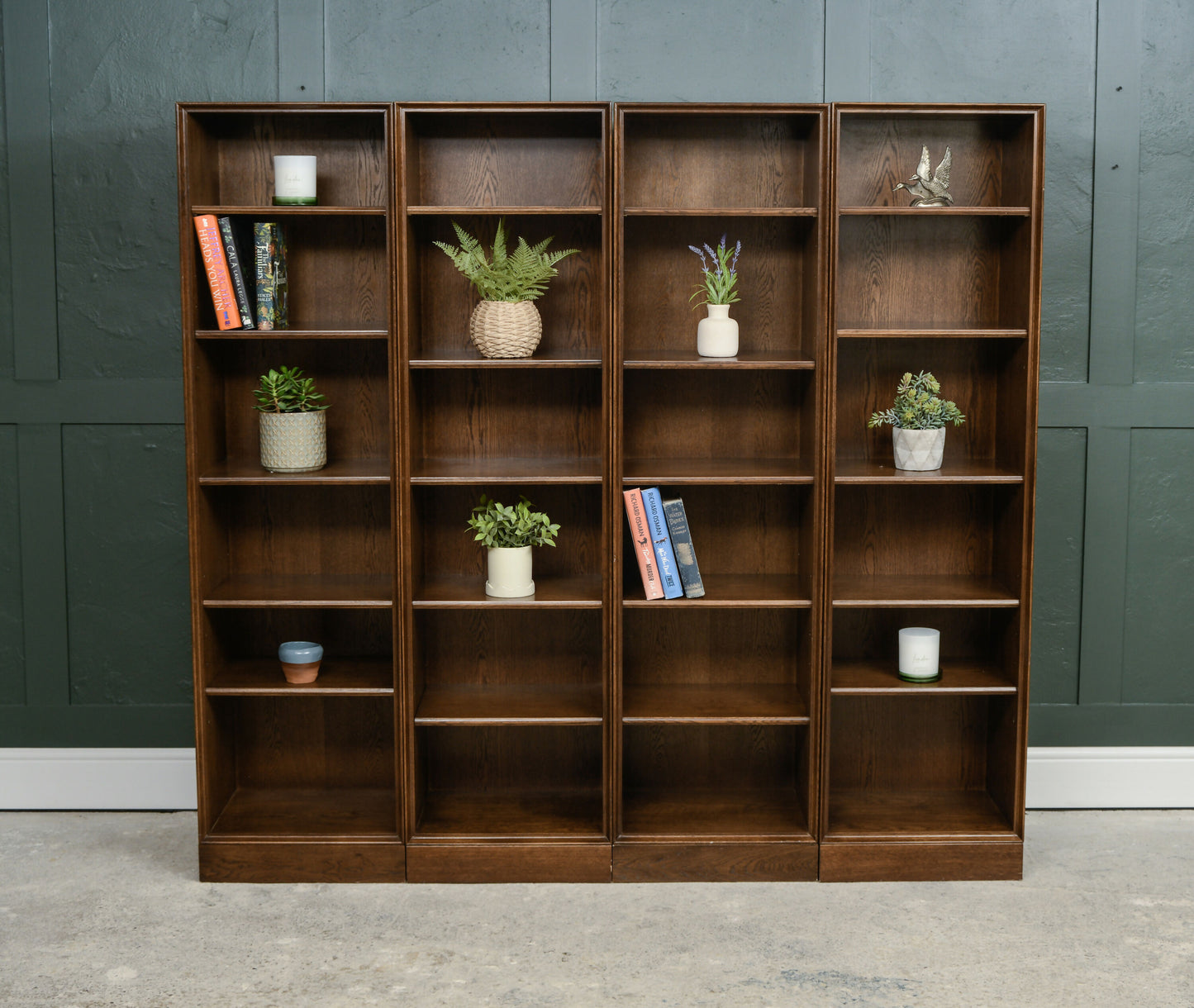 4 x Modular Oak Bookcases by Karimoku Furniture - Jap