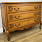 Chest of Drawers Vintage French Louis Oak 3 Drawers Carved Cabinet LOT 6259