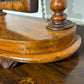 Victorian walnut dressing table mirror, supported on turned carved supports.8