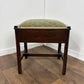 Vintage Mahogany Piano Stool with Storage