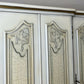 Wardrobe Vintage French Shabby Chic Five Door Carved Armoire Cabinet LOT 6121
