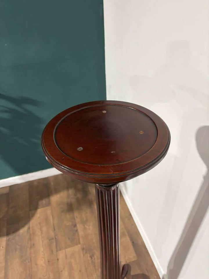 Mahogany Torchere Plant Stand mm