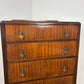 Vintage Mahogany Five Drawer Chest