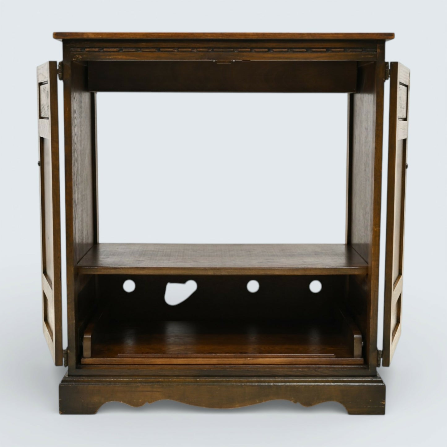 Old Charm Oak TV Video Cabinet Cupboard Light Oak Gold Diamond FREE UK Delivery*