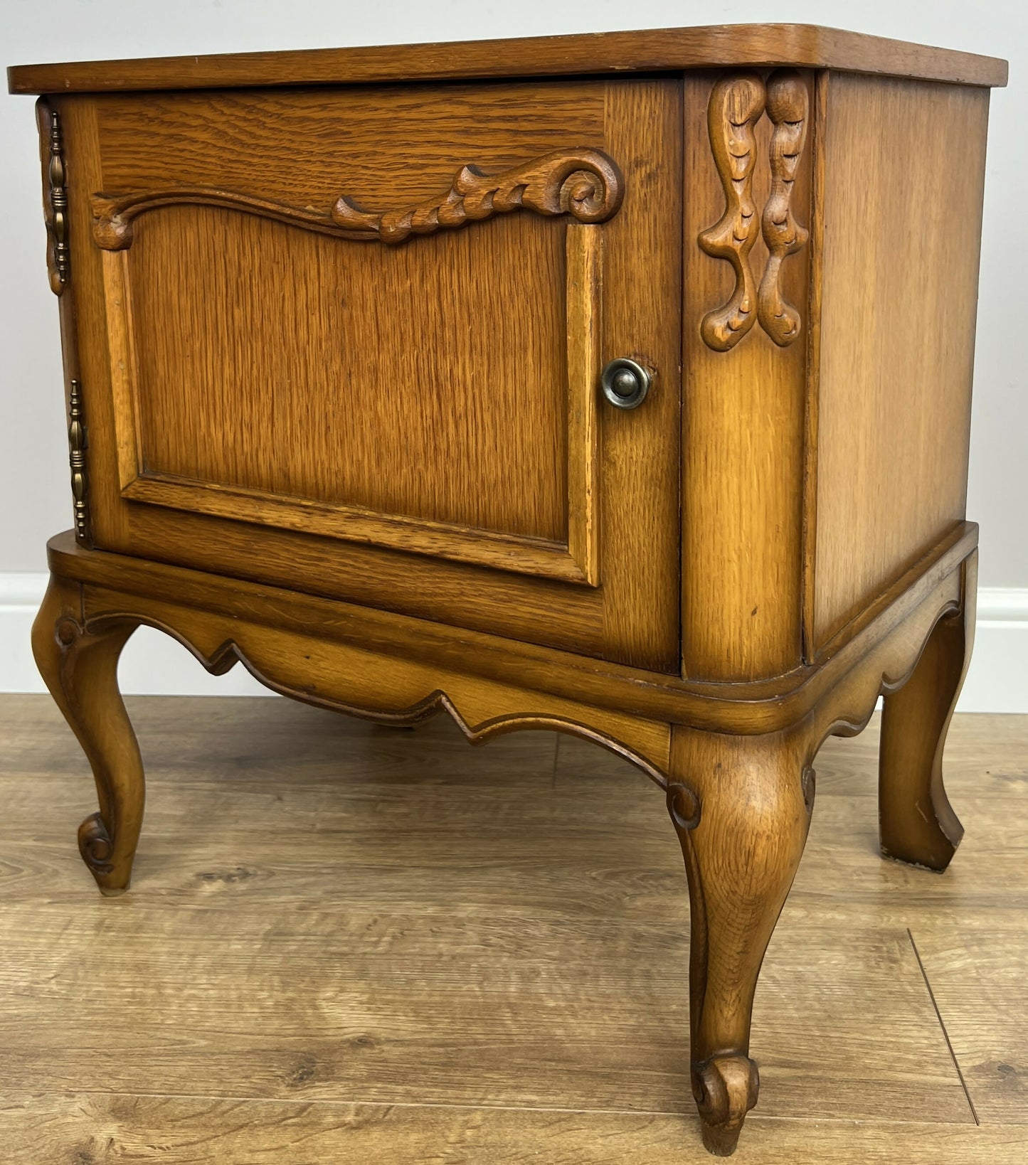 Pair of Bedside Tables Vintage French Louis XVI Nightstands Cabinets LOT 6365