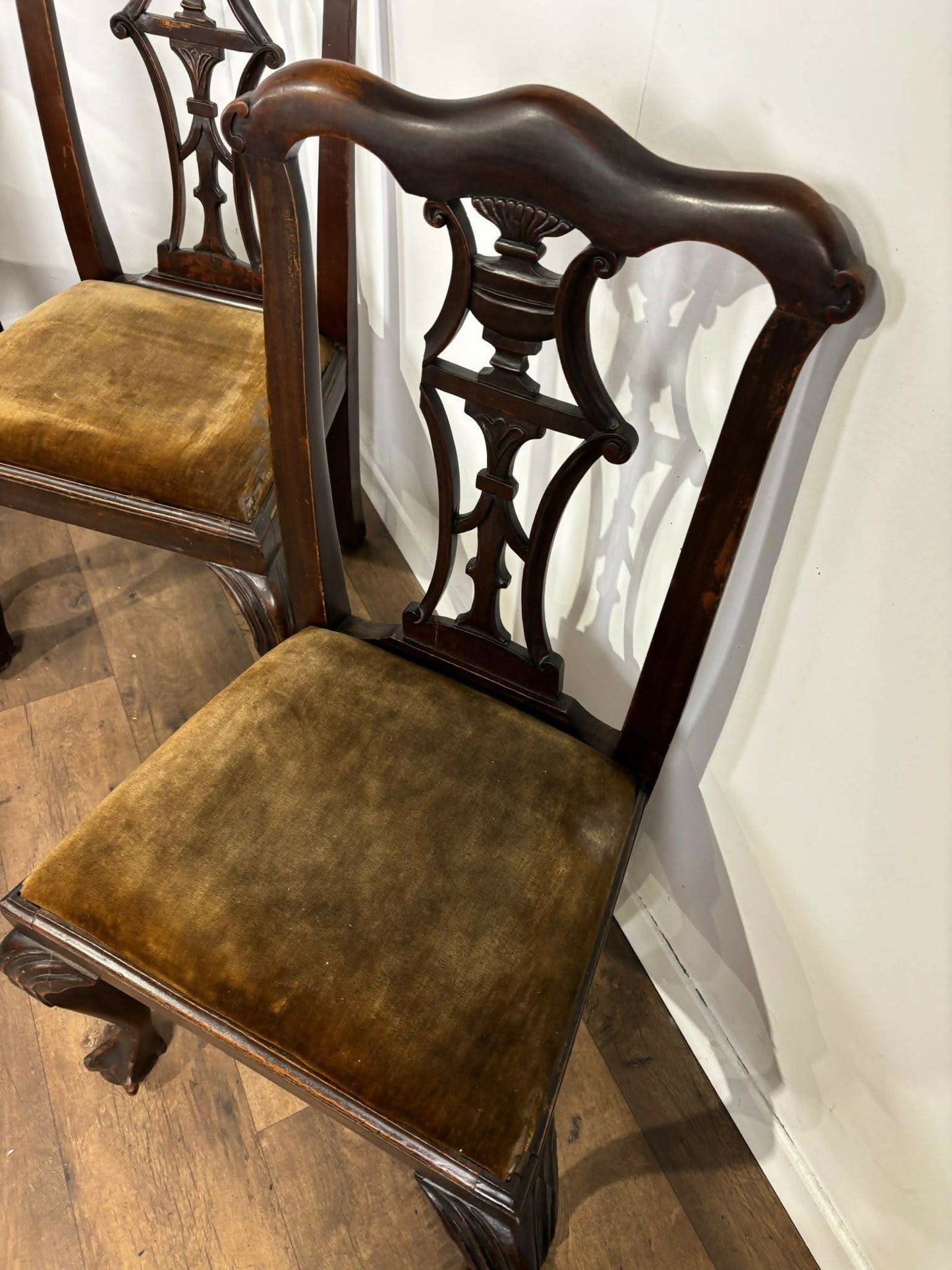 Victorian Set of Four Mahogany Dining Chairs