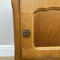 Pair of Bedside Tables Vintage French Louis Oak Nightstands Cabinets LOT 6226