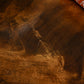 Small Burr Walnut Serpentine Chest of Drawers / Bedside Table - Queen Anne Legs