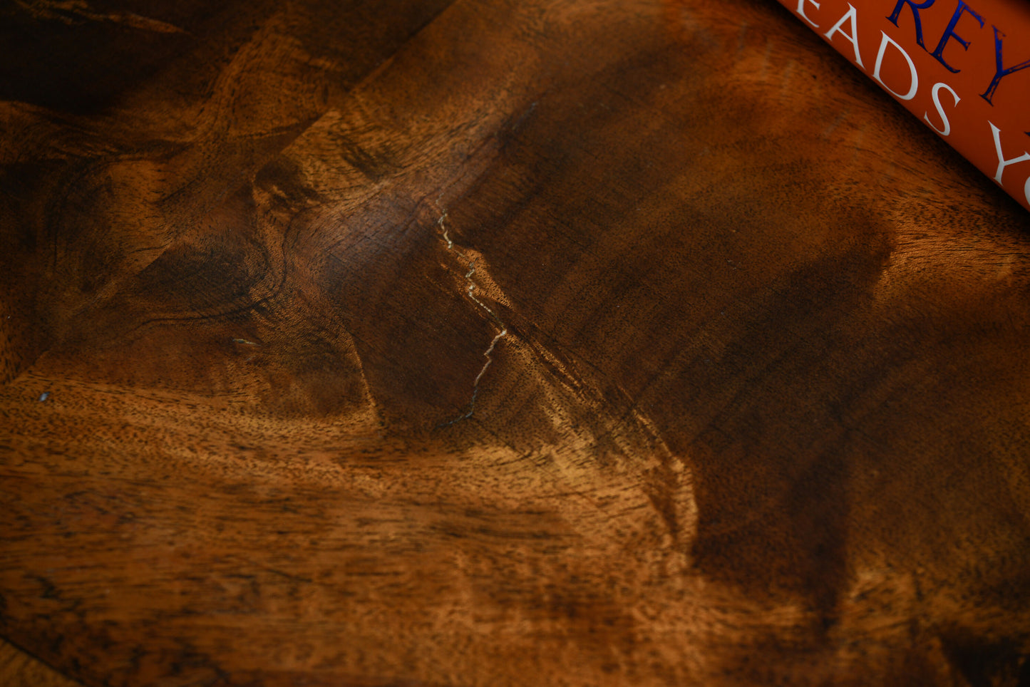 Small Burr Walnut Serpentine Chest of Drawers / Bedside Table - Queen Anne Legs
