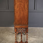 Double Bow Front Burr Walnut Drinks Cocktail Cabinet
