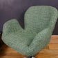 1970s Hungarian Mid Century Swivel Armchair – newly Reupholstered
