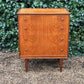 Vintage 1960's Homeworthy Teak Chest Of Drawers