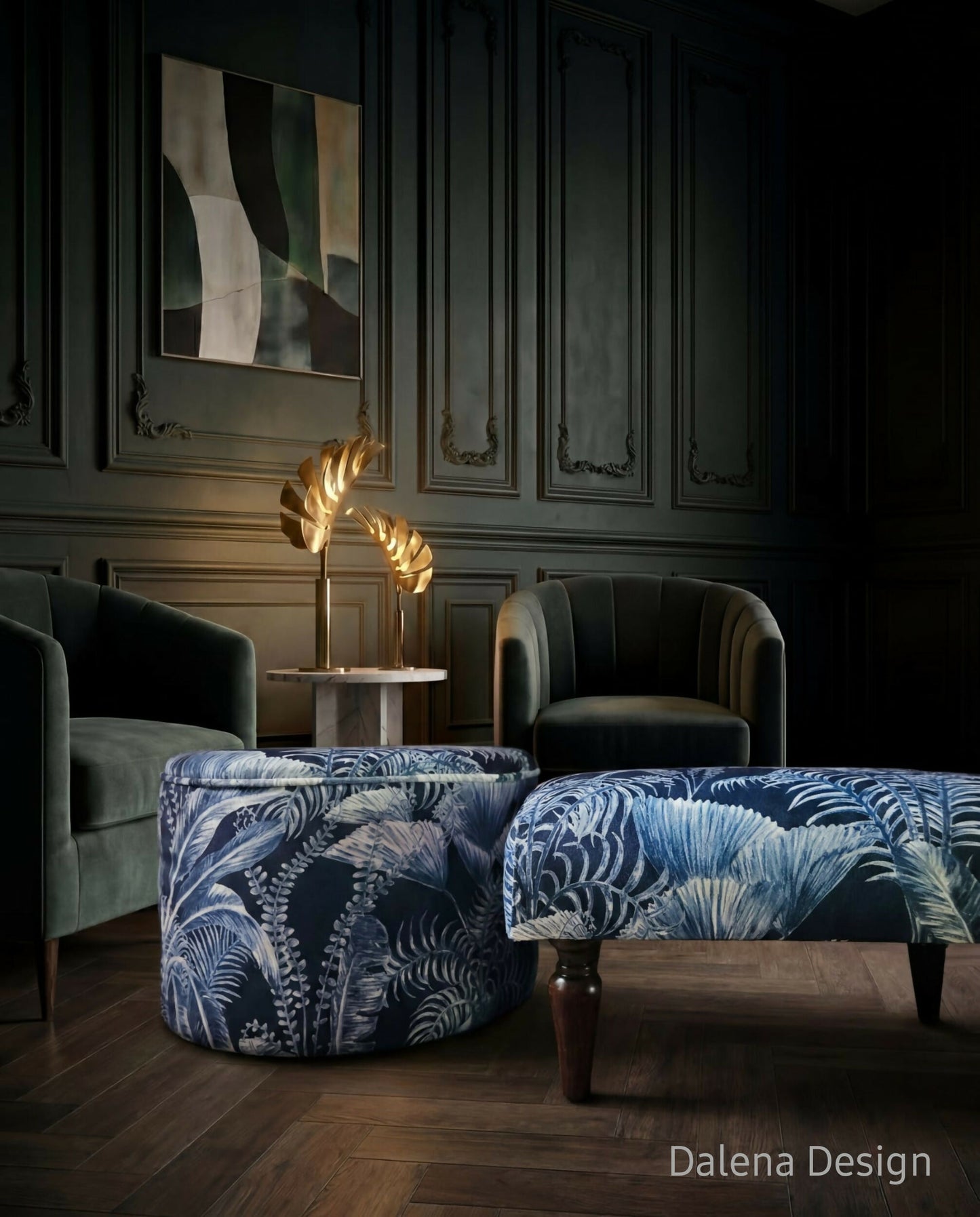 Clarke & Clarke Majorelle Footstool