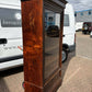 Victorian Glazed Bookcase With Adjustable Shelves & 2 Drawers