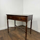 Reproduction Badged 'Strongbow' Two Drawer Side Table with Writing Slide