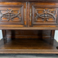 Sideboard Antique French Style Walnut Marble Display Cabinet Cupboard LOT 3576