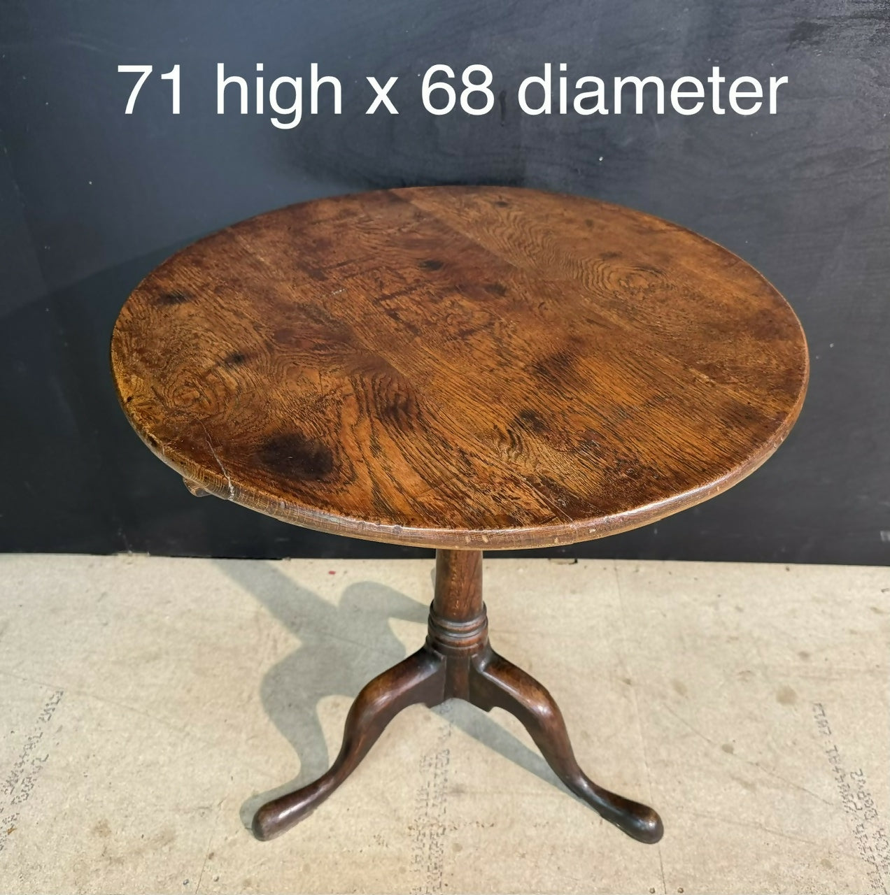 Georgian Oak Tilt Top Table