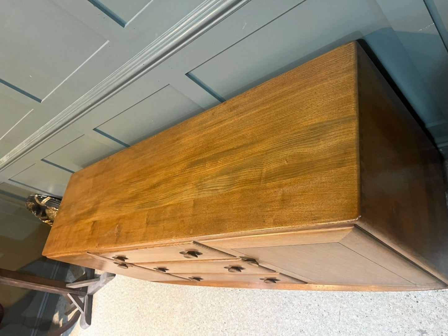 Vintage Ercol Sideboard Model No. 455 Solid Elm