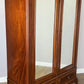 Wardrobe Antique French Two Door Mahogany Mirrored Carved Armoire LOT 6152