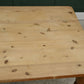 Vintage Pine Farmhouse Dining Table with Drawer on Castors - 6FT