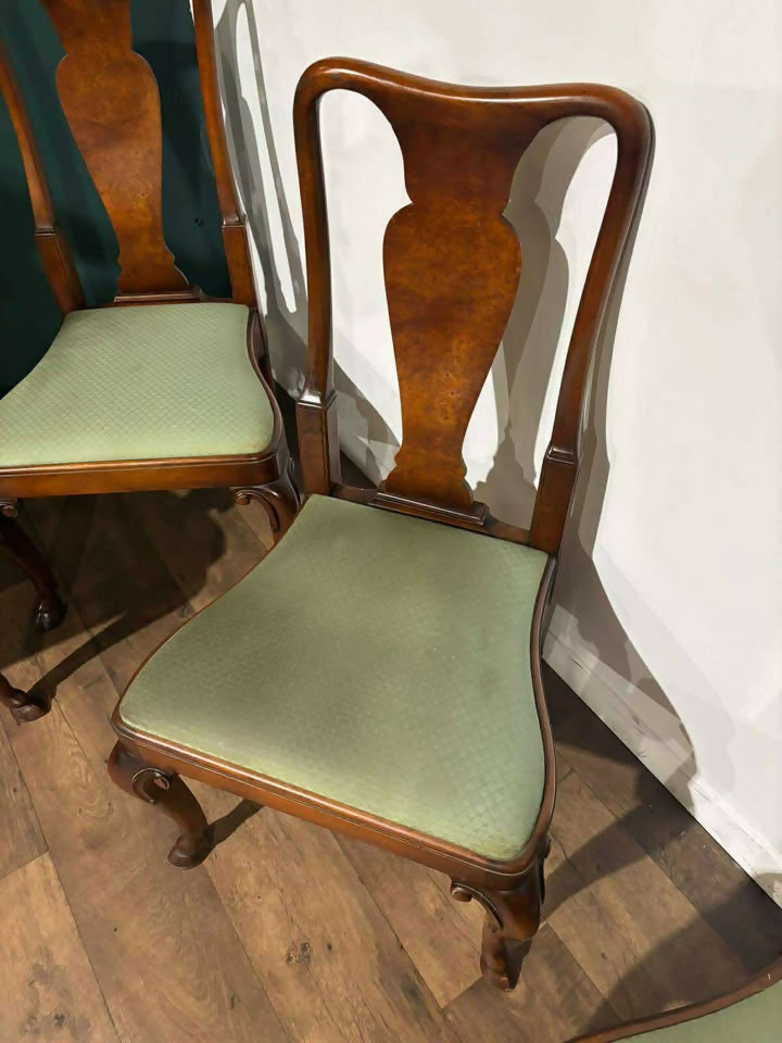 Early 20th 'Gostins' Set of Four Walnut Dining Chairsx