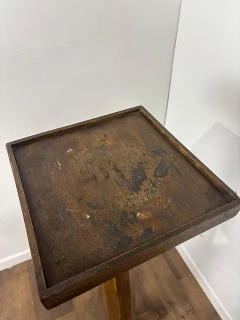 Vintage Oak Torchère / Plant Stand