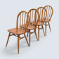 4 Ercol Windsor Kitchen Dining Chairs Light Finish Model 400 FREE UK Delivery*