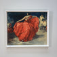 Framed Mid Century Picture Print The Red Skirt F.R.S Clemente