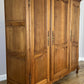 Wardrobe Vintage French Louis XVI Style Oak Three Door Carved Armoire LOT 6508