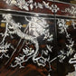 Set of Four Vintage Oriental Wall Panels with Mother of Pearl Inlay